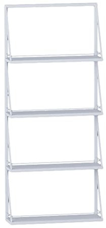 Nagellack-Regal zur Wandmontage für Einzelhandelssalons, 4-stufiger Metall-Ausstellungsständer, Lippenstift-Flaschenhalter für ätherische Öle, Organizer, Tropfflaschen-Organizer, Kosmetik-Organizer