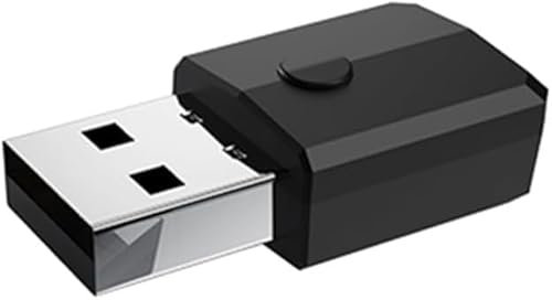 USB Bluetooth 5.0 Sender und Empfänger, 4-in-1 Mini Wireless Audio Adapter, 3.5mm Bluetooth AUX Adapter für TV PC Kopfhörer Lautsprecher Auto/Home Stereo System
