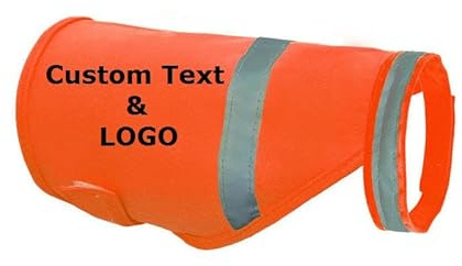 Muka Personaliza la Ropa de Perro de Chaleco de Seguridad Reflectante para Mascotas, Impresa con Texto Personalizado o Logotipo