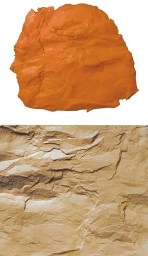 Stampo per intonaco stampato in gomma poliuretanica finta pietra, Rock mat 18, cm 50 x 45 circa, per stampi per pavimento e stampi per pietra