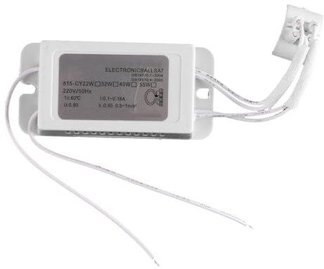 Ieron Accessoires d'éclairage de Ballast électronique à Coque en Plastique Universelle pour Tubes annulaires adaptés aux équipements d'éclairage intérieur et extérieur pour