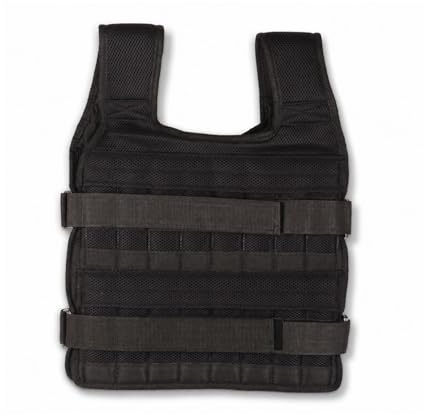 Gilet de musculation respirant de 15 kg, bretelles réglables pour un poids de 60 à 100 kg, idéal pour la musculation et le fitness, poids non inclus