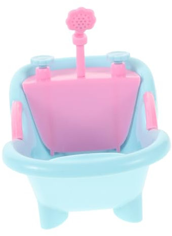 Supvox Mini-badewanne Miniaturbad Miniatur-puppenhaus-badewanne Puppenbadewanne Badewanne Für Babypuppen Dollhouse Badezimmer Puppenhaus -badezimmerzubehör Plastik