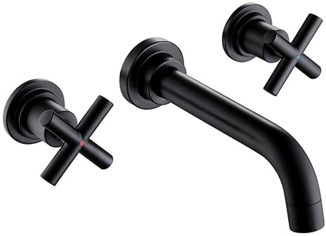 Edouard Rousseau - Mélangeur Lavabo MURAL - Noir