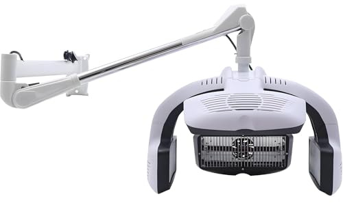 DNEPEI Casco asciugacapelli Professionale da Parete, apparecchio per Permanente e Asciugatura 3 in 1 con Timer per Asciugatura, Permanente e Trattamento dei Capelli, per barbieri Hanging