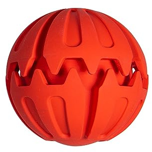 JACK AND VANILLA, Balle en Boeuf résistante pour Chiens, diamètre 8 cm, Design coloré, Non Toxique, stimule l'activité Physique, Facile à Nettoyer, idéale pour Jeux Actifs, Modèle Playscent