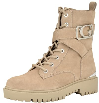 GUESS Orana, Botas de Combate Mujer, Taupe Suede 240, 40 EU