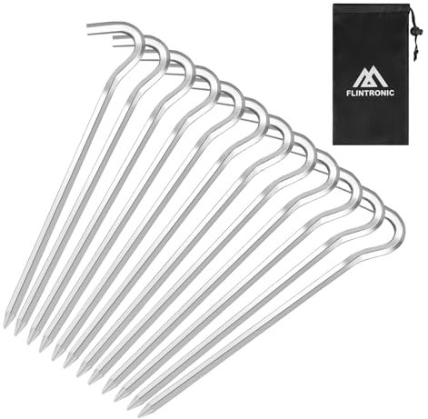 flintronic Zeltheringe, Heavy-Duty 23cm Zelt Heringe, 24PCS