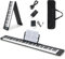 KOMFOTTEU Faltbares Keyboard 88 Tasten, Digitales Piano mit MIDI Funktion & Bluetooth, elektronische Klaviertastatur tragbar inkl. Klaviertasche, E-Piano schwarz für Anfänger