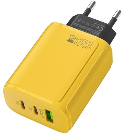 presa di corrente, blocco di ricarica USB e USB C | Blocco di ricarica con 1 porta USB e 2 porte USB C, mattone di ricarica 5 V 2 A, integratore di ricarica rapida del mercato del caricatore del