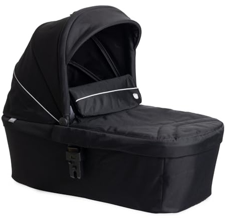 Activ3 liggvagn, halvstyv liggvagn, lätt och bekväm att bära, med ventilationssystem, ryggstöd, för de första dagarna av barnets liv, väger bara 3,5 kg, svart