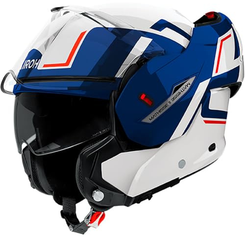 AIROH Mathiss II Genius Blue/Red Gloss S