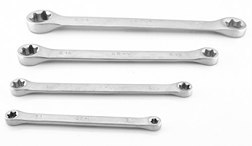 Torx Clé Jeu de clés polygonales TORX extérieure double Lot de 4 pièces droite m58164