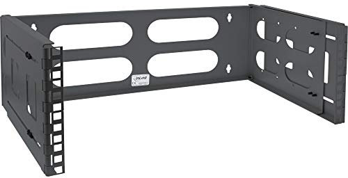 InLine 19 Rack zur Wandmontage, 4HE, 24-40cm Tiefe, Schwarz