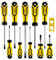 AZUNO 11-Piece Magnetic Screwdriver Set, Include Magnetizer/Demagnetizer, Tips 5 Slotted, 5 Phillips
