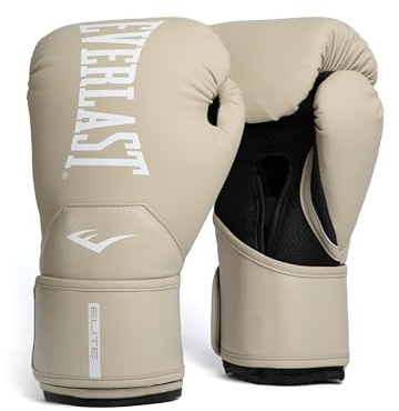 Everlast Elite 2 Boxing Gloves (Tan, 12oz)
