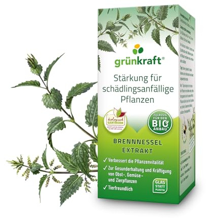 Grünkraft nässla extrakt 200 ml – koncentrat för upp till 40 l spraylösning – inkl. mätkopp – tillverkad i Österrike