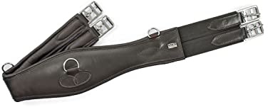 Equestro Sottopancia in Cuoio Sagomato - 135 cm, Nero