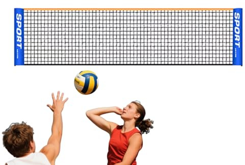 Rete di tennis portatile, rete da tennis di calcio | Rete di sostituzione di altezza regolabile,Attrezzatura da in campo, accessorio di allenamento per il fitness sportivo per uso esterno