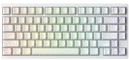 IROK MG75PRO Mekaniskt tangentbord med magnetisk brytare med 81 tangenter, gångeffekt, 8 KHZ/ARGB/aluminium CNC, gemensam struktur speltangentbord (vit)