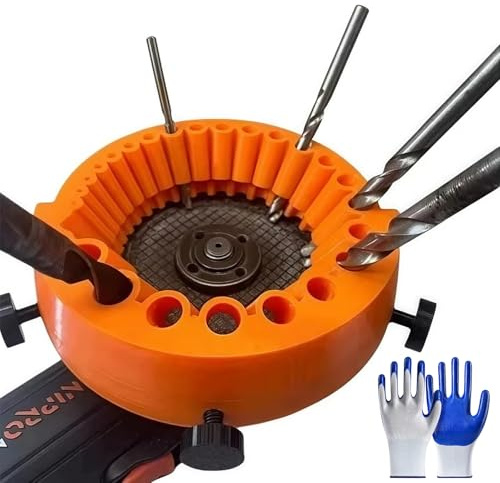 deegbbyi Affilatrice per punte da trapano, Strumento Multiuso Affilare Punte, Attrezzo per Raffinare Trapani Utensili Ausiliari, Macchina per Affilare i TrapanisAttacco Portatile, per Tutti i Trapani