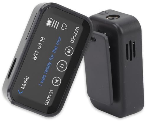 SENECESLI MP3 -spelare med Bluetooth, Portable Digital Lossless 32 GB Music Player, 1,47 Full Touch Screen, Electric Book, Radio, Voice Recorder, Back Clip Design