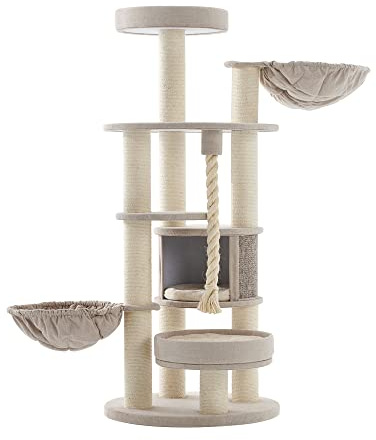 Nobby Kratzbaum FIDA cream-leinenoptik, ‎70 x 70 x 165 cm