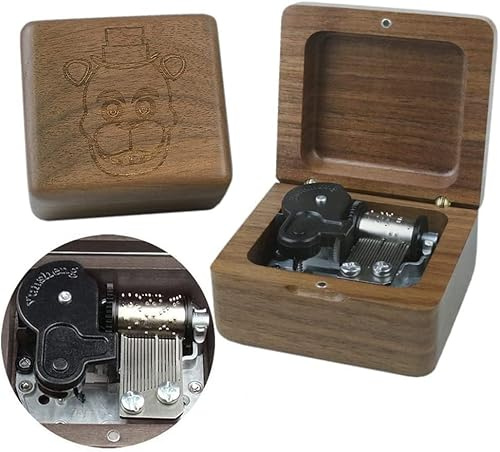Sinzyo Music Box Vintage Wood Carved Mechanism Musical Boxs Gift For Birthday Valentine's Day Christmas Day(Toreador-Walnut Wood Box)
