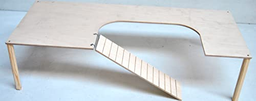 Ollesch Climba 100 - Holzetage für Nager - Hamsteretage - Hochstand - Leiter - Nagerzubehör (XL)