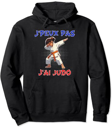 Je Peux Pas J'Ai Judo Judoka Enfant Fille Ceinture Orange Sweat à Capuche