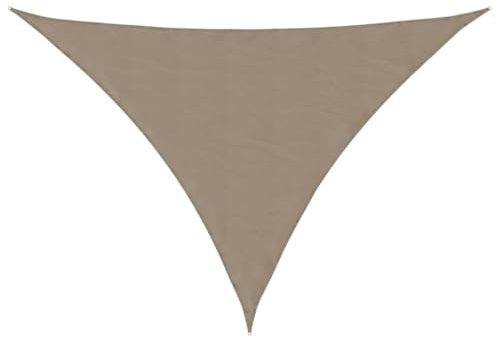 vidaXL Sonnensegel Taupe 7x5x5 m 100% Polyester Oxford, Windschutz, Markise, Sonnenplane, Sonnendach, Schattenspender, Schattentuch