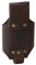 Beer Holster, Drink Holder, Waist Belt, PU Leather Waterproof Holster, Adjustable Strap, Easy Access, Ideal for BBQ, Picnic, Party, Hiking, 6.89 Inches, Brown Color, 1 Piece