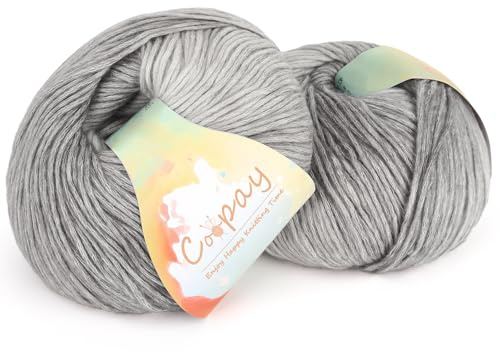 Coopay Hilo degradado, 200 g de lana degradado para ganchillo, hilo de ganchillo degradado multicolor, hilo de ganchillo supersuave, lana para tejer, manta y bufanda, 108