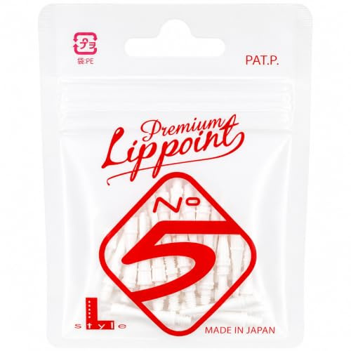 L-style Premium Lippoint No.5 - Soft Tip Dart Points - White - 30 Count