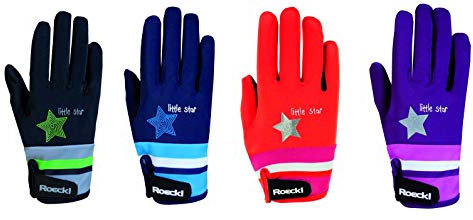 Roeckl Sports Junior Handschuh -Kelli- Kinder Reithandschuh, Schwarz, 4