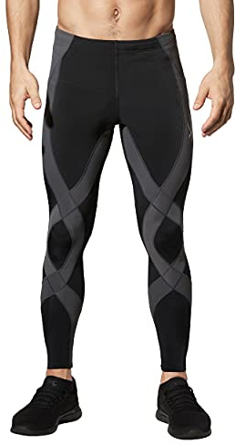 CW-X Collant de Compression pour Homme, Homme, Collant, 229809, Noir/Gris foncé, L
