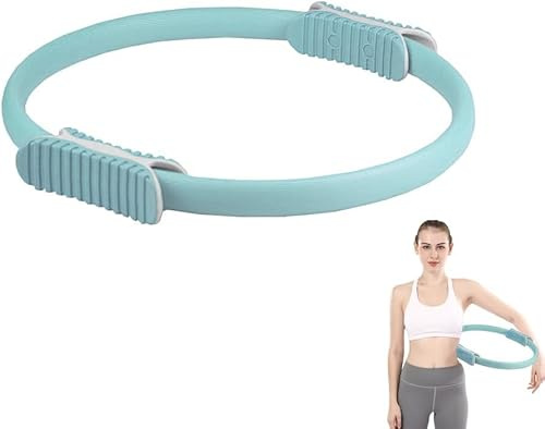 MAGIC SELECT Aro de Pilates para Entrenamiento - Anillo de Yoga con Doble Asa – Círculo Pilates Fitness de Resistencia y Flexibilidad - Aro mágico para piernas y Brazos.