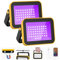 LED Construction Spotlight Battery UV, T-SUNUS Black Light Spotlight Battery UV Rechargeable LED Work Spotlight IP66 Waterproof Black Light with Magnet Ultraviolet Light for Halloween Poster Party