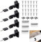 HXSYKJDM 4 Sets Cam Lock 22mm, Black Cabinet Locks with Keys, Pin Tumbler Locks for Household Office