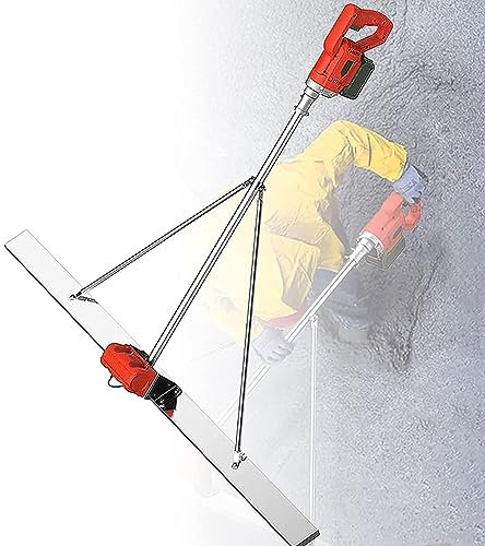 Outil Vibrant pour Béton Vibrateur pour Chape de Vibrateur à béton, Chape, Finition du Ciment, Moteur Vibrant, Planche en Acier Inoxydable de 59 Pouces, Ensemble de Finition à Bord Droit, al