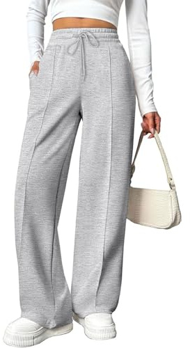 CheChury Pantalon Chandal Mujer Pantalon Anchos Deportivos Casual Pantalones Deporte Pierna Recta Cintura Elastica Pantalón Chándal Talla Grande Pantalones Comodos Mujer Pantalón Jogging Transpirable