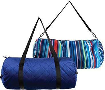 LOQI LOQI Quilted Betty Blue Weekender Sporttasche, 50 cm, Betty Blue