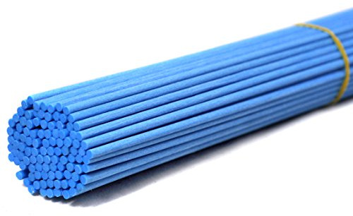 100 Piezas Varillas difusoras de Fibra, Varillas difusoras de Aceite Esencial de habitación para Fragancia de Aroma (Azul Hielo, 20cm*3mm)