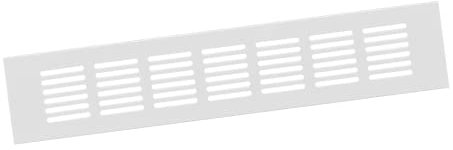 300x60mm Aluminium Weiß Lüftungsgitter Stegblech Lüftung Alu-Gitter Gitter Möbelgitter Möbellüftung