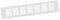 300x60mm Aluminium Weiß Lüftungsgitter Stegblech Lüftung Alu-Gitter Gitter Möbelgitter Möbellüftung