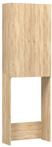 vidaXL Mobile per Lavatrice Rovere Sonoma 64x25,5x190 cm