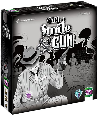 Spiel DAS!, with a Smile & a Gun – Würfeleinsetzspiel, spannendes Strategiespiel mit Ressourcen-Management und taktischer Stadtkontrolle, für 1 bis 2 Spieler ab 10 Jahren