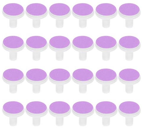 FIXOSHEE Lime à Ongle Bébé Électrique Embouts de Remplacement 24 Unités en Plastique et Papier Abrasif Spécialement Conçus pour Bébé Dès 6 Mois Compatibles Plusieurs Modèles Électriques