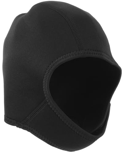 DOITOOL Gorro Protección de Neopreno para Verano Natación Negro de Fiesta Mantiene Abrigado y Cubierto Suministros para Moño al Aire Libre