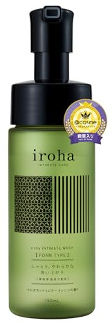iroha Intimate Care Foam Type- Feminine Wash with Citrus & Bergamot | pH Balanced Refreshing Odor Control Hygiene Care for Women | Made in Japan 5 fl oz